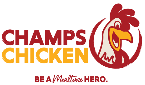 Champs Chicken Be a Mealtime Hero Fried Chicken Franchise logo